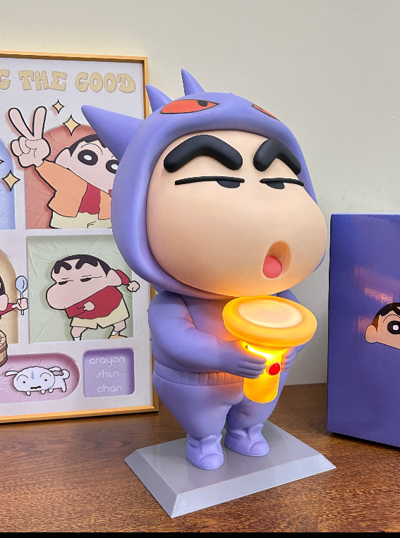 Crayon Shin-chan Dark Hero PVC Figurine – 43cm Light-Up Anime Collectible | HOMEINA