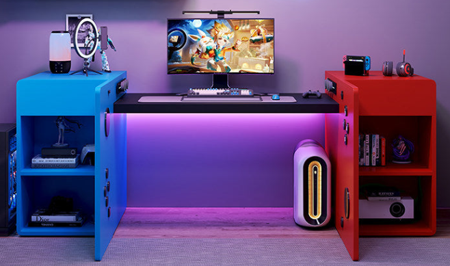 Nintendo Switch Gaming Desk – Custom Wood Computer Desk | HOMEINA