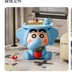 Crayon Shin-chan Elephant Resin Side Table – Anime Art Toy Home Decor | HOMEINA