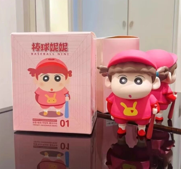 Crayon Shin-chan Nene Baseball PVC Figurine – Anime Collectible with Gift Box | HOMEINA