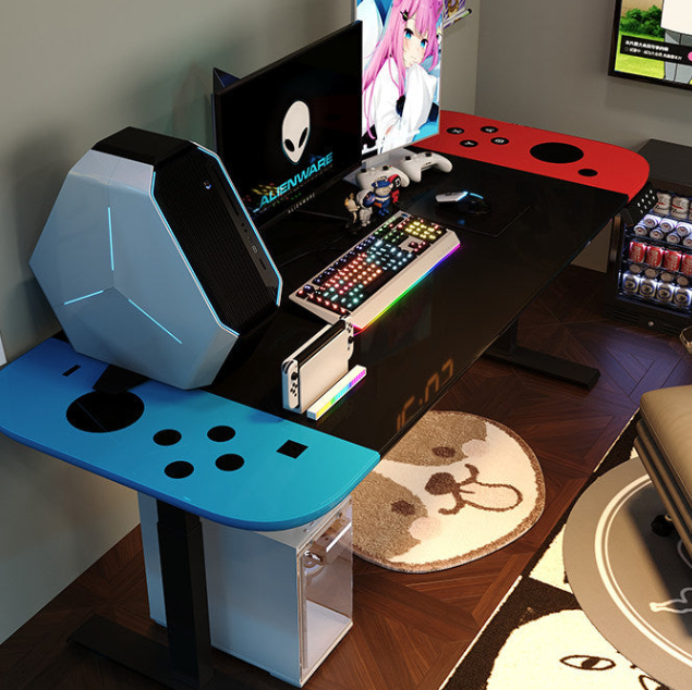 Nintendo Switch Gaming Desk – Custom Glass & Metal Computer Desk | HOMEINA
