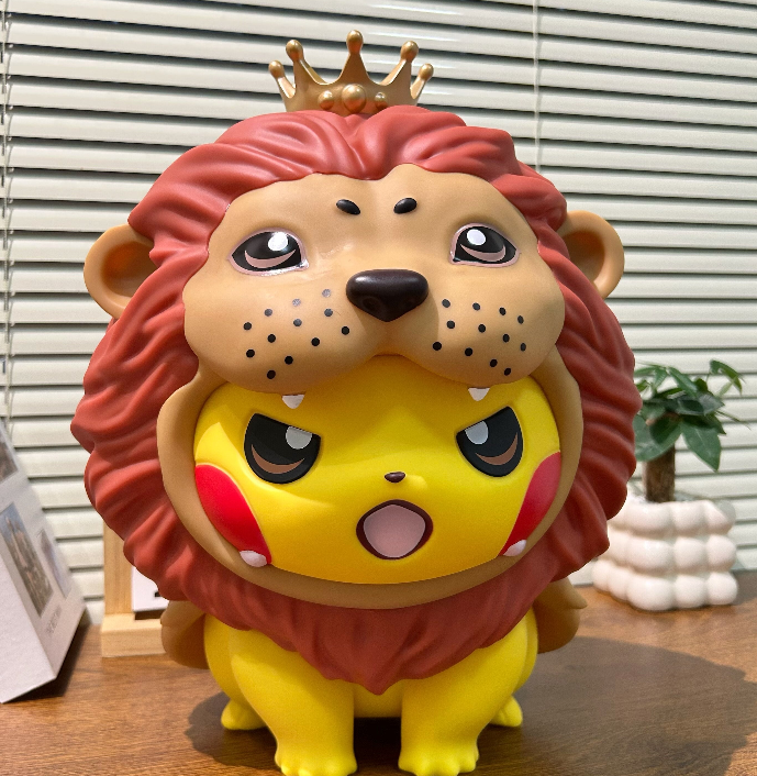 Pikachu Lion King Costume PVC Figurine – 35cm Pokemon Anime Collectible | HOMEINA